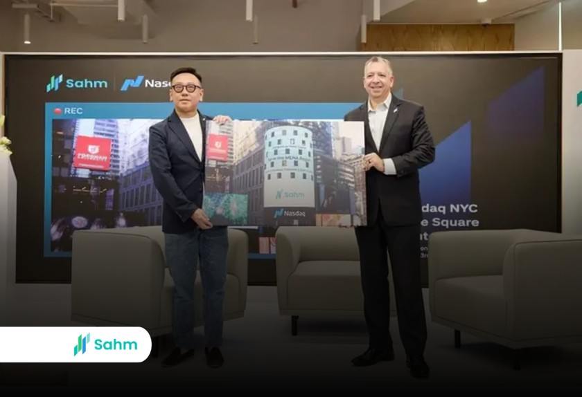 Sahm Capital becomes the first CMA-licensed financial company to collaborate with Nasdaq Data, featured on Times Square